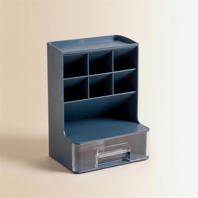 Angled Desk Organizer with Drawer