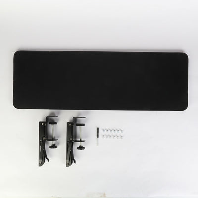 Clamp-On Foldable Desk Extender Tray