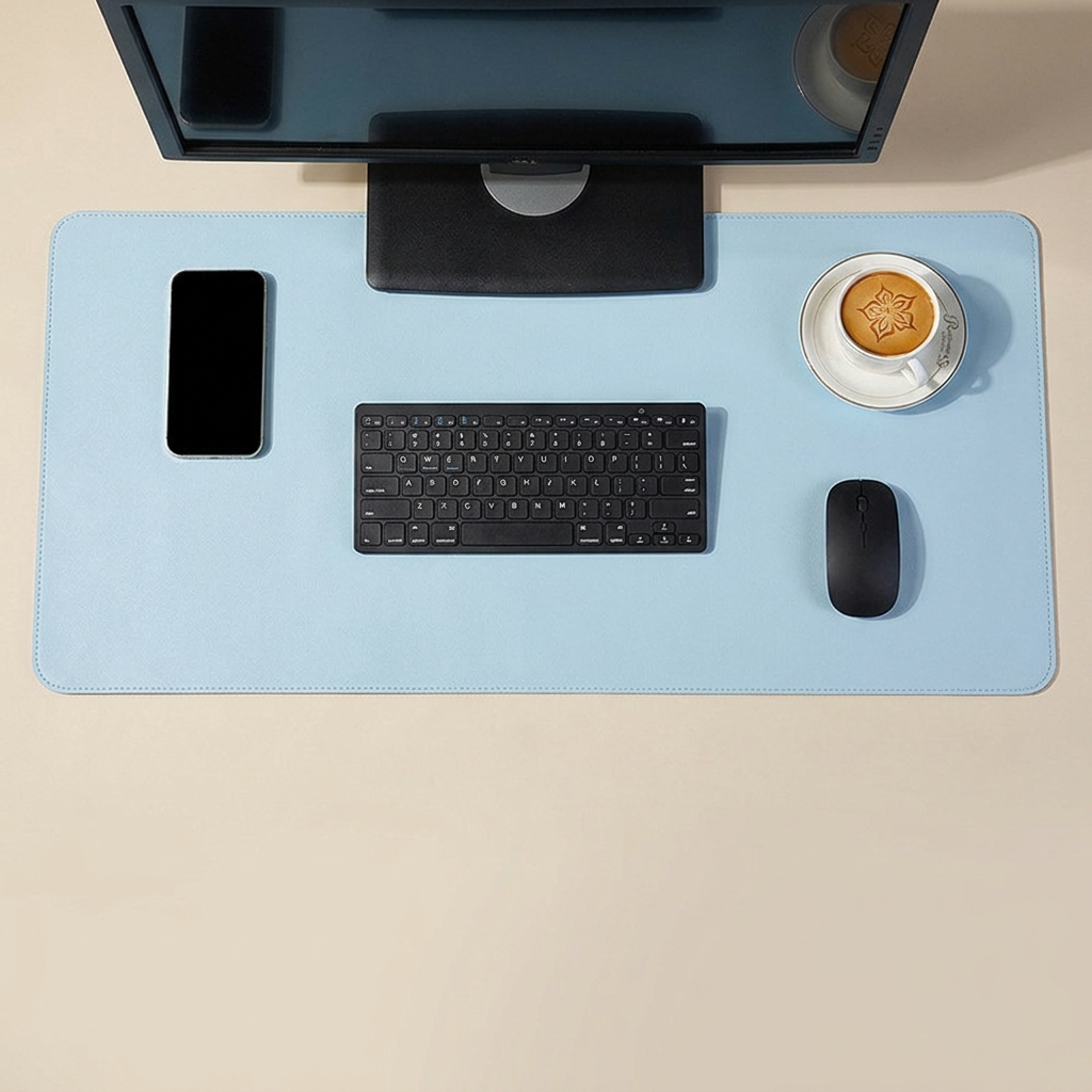 PU Leather Desk Mat & Mouse Pad
