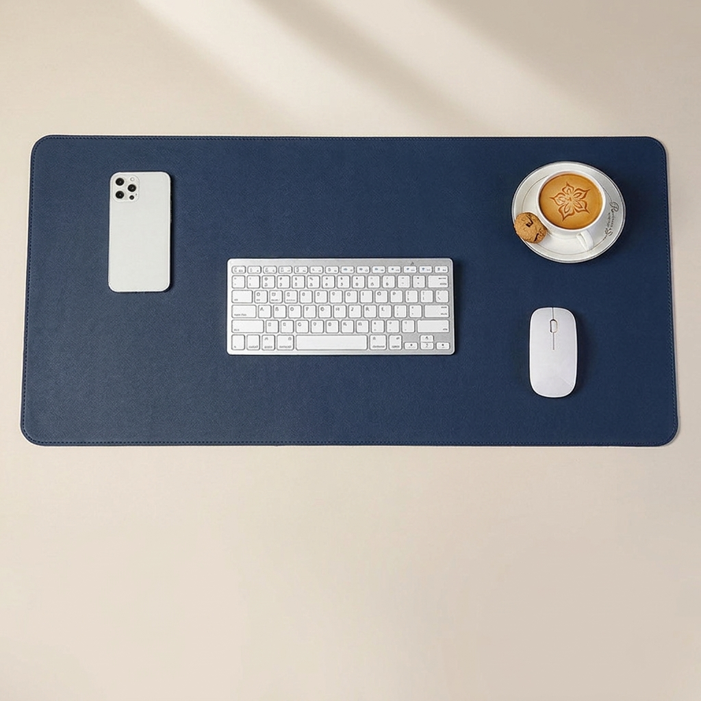 PU Leather Desk Mat & Mouse Pad