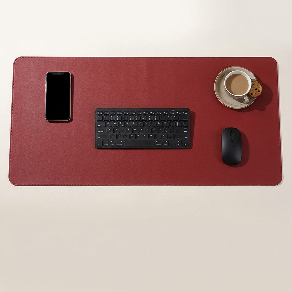 PU Leather Desk Mat & Mouse Pad