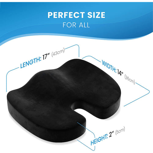 Ergonomic Memory Foam & Gel Seat Cushion