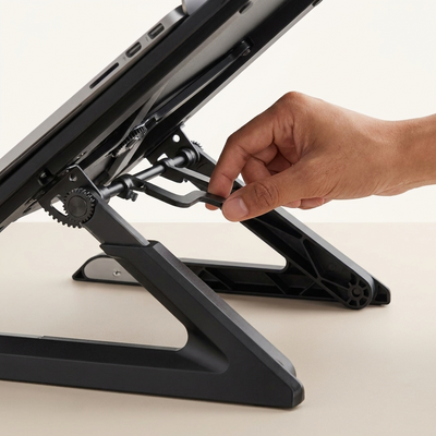 Foldable Aluminum Laptop Stand with Phone Holder